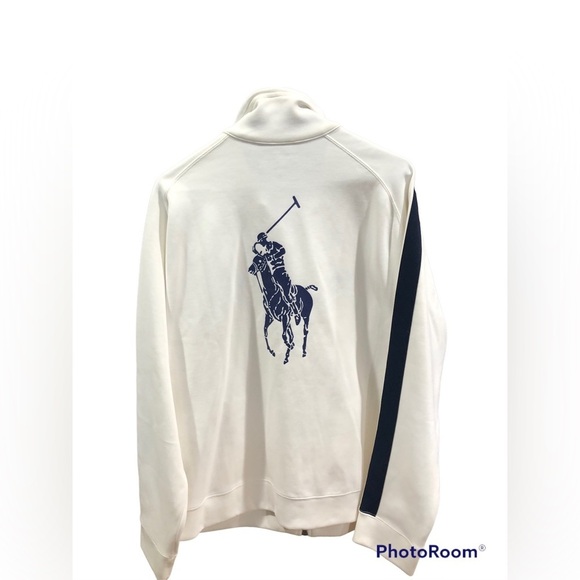 Ralph Lauren RLX US Open 2006 Tennis Jacket White w/ Big Rider Sz L - Picture 2 of 10